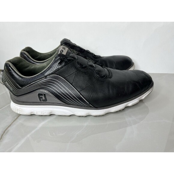 FootJoy FJ Med Pro SL Spikeless BOA Golf Shoes Sneakers 53275 Black Sz 10 M